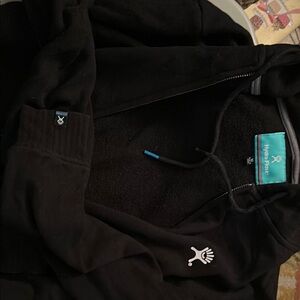 Hydro Flask Black Zip-Up Hoodie